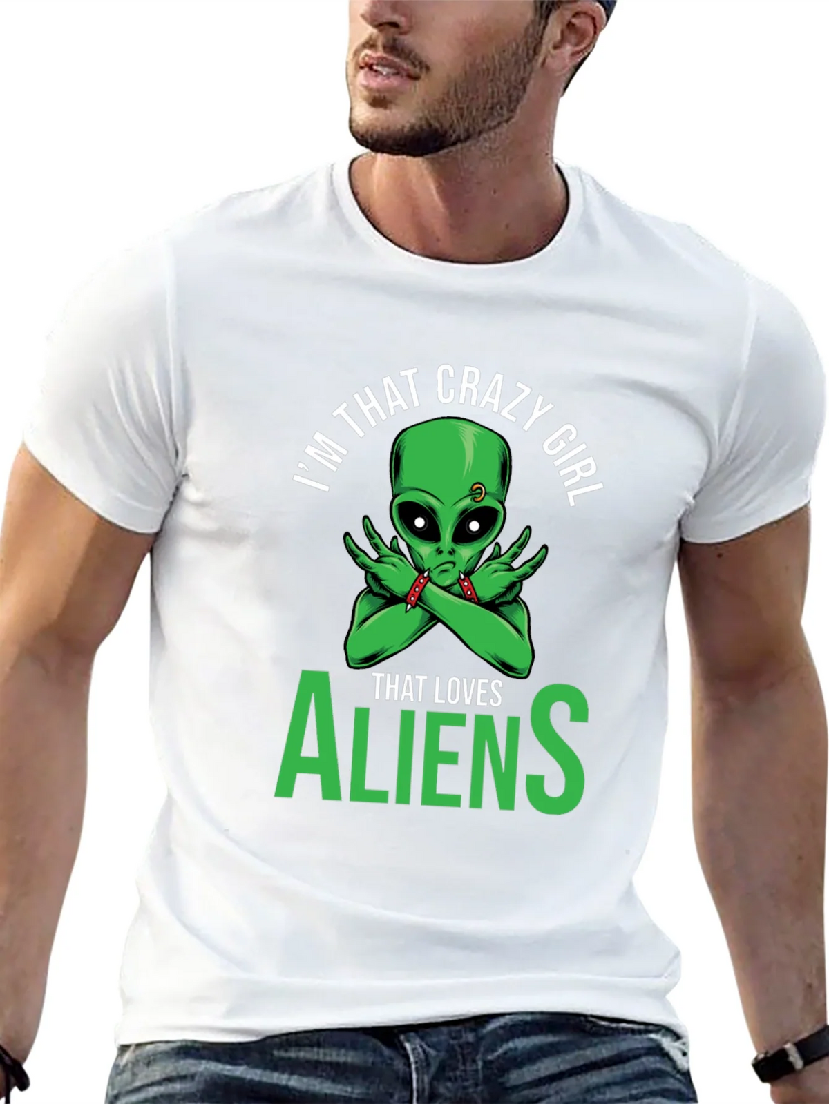 Im That Crazy Girl Alien T-Shirt product image 12