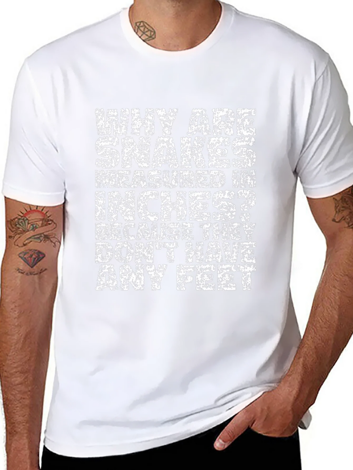 Snakes Inches Pun T-Shirt - Funny Joke Tee product image 7