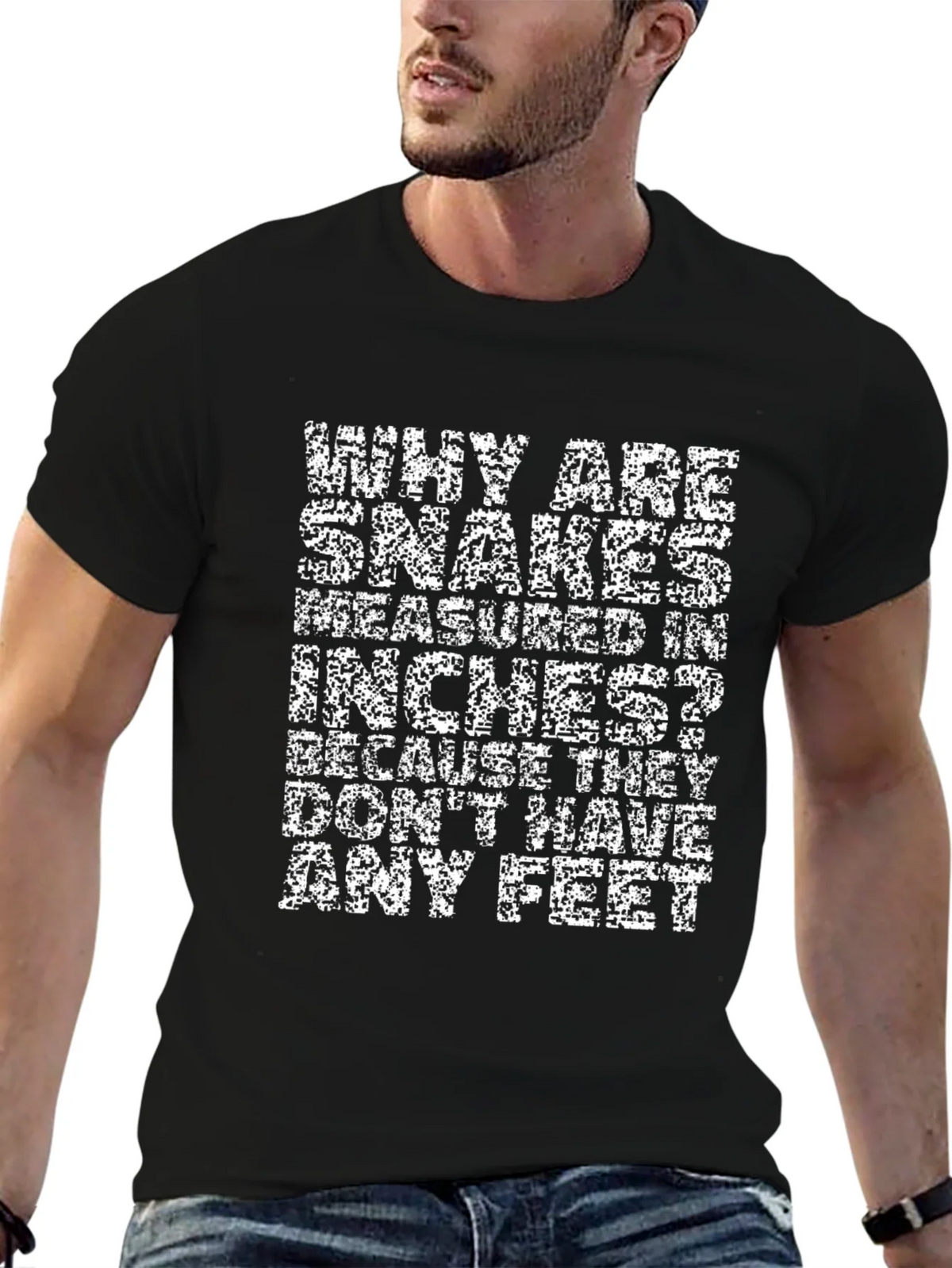 Snakes Inches Pun T-Shirt - Funny Joke Tee product image 6