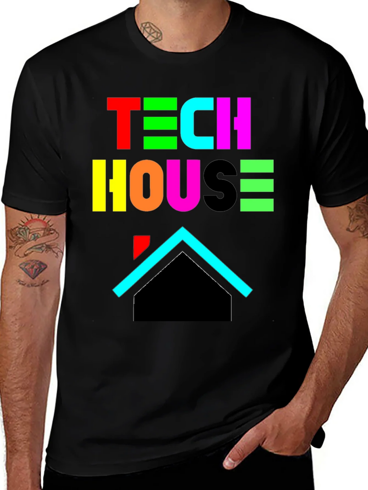 Tech House Graphic T-Shirt product image 1