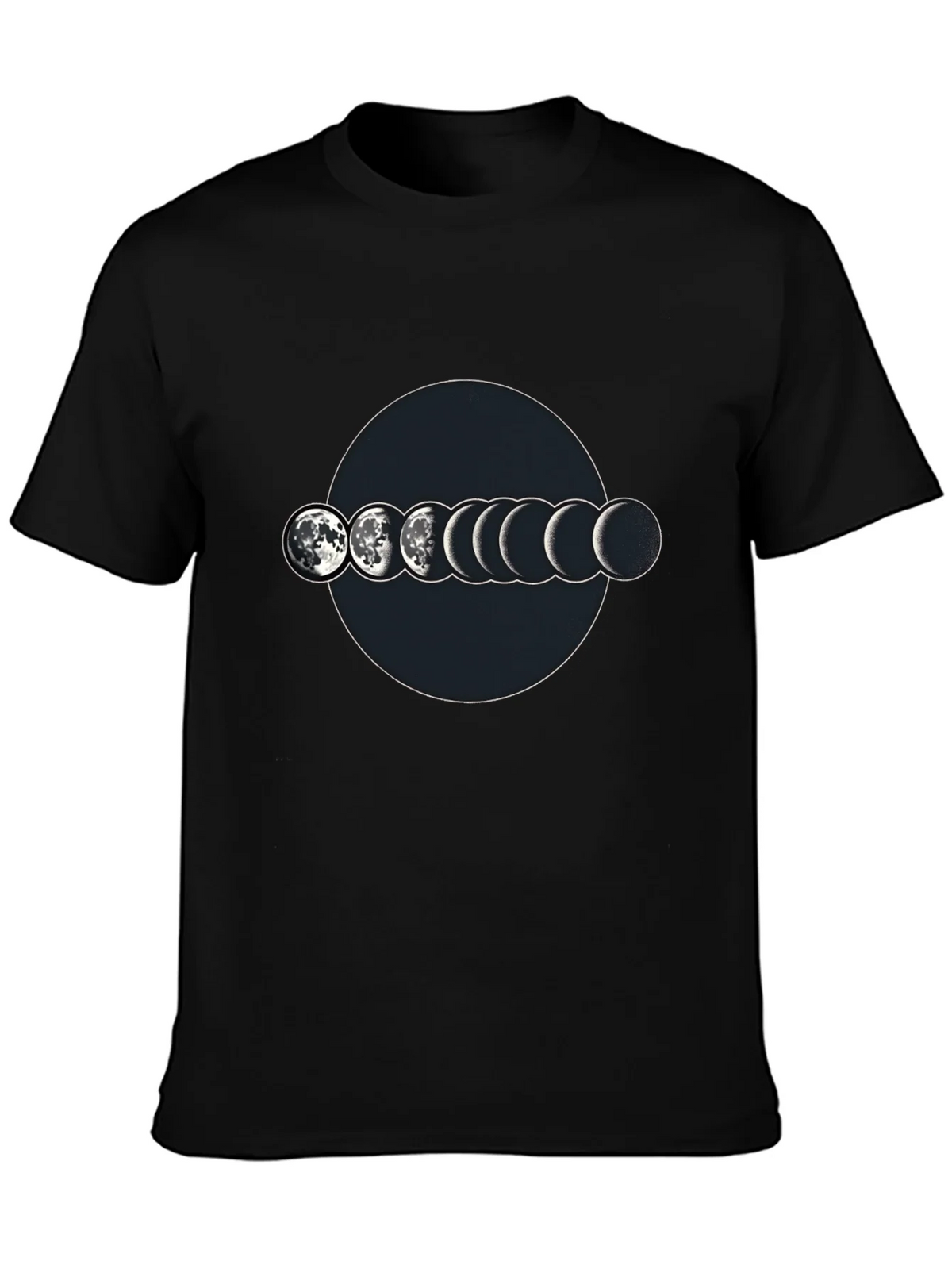 Lunar Phase Graphic T-Shirt - Mens Black Tee product image 3