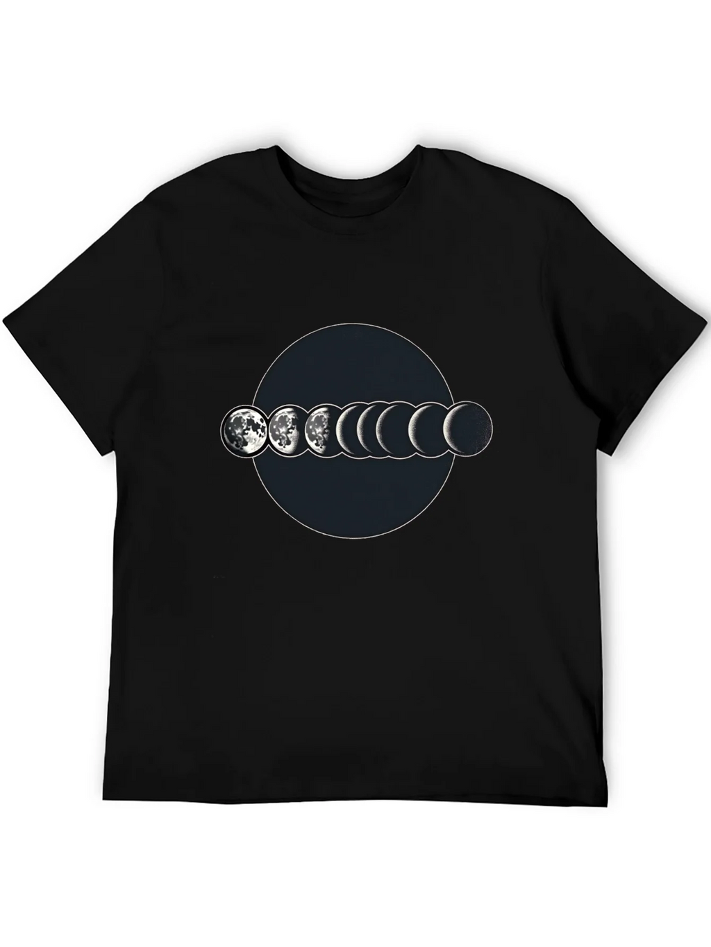 Lunar Phase Graphic T-Shirt - Mens Black Tee product image 5