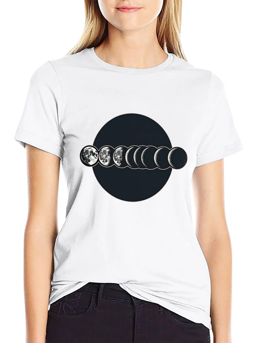 Lunar Phase Graphic T-Shirt - Mens Black Tee product image 8