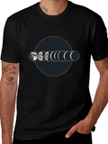 Lunar Phase Graphic T-Shirt - Mens Black Tee product image 1