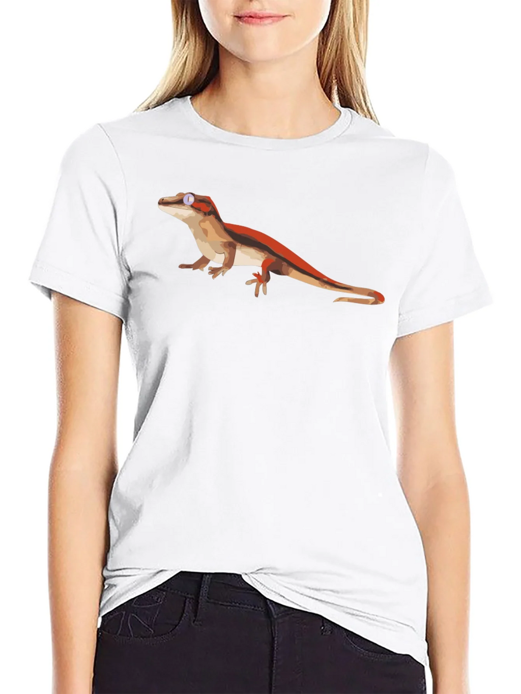 Lizard Graphic Black T-Shirt - Cool Reptile Tee product image 8
