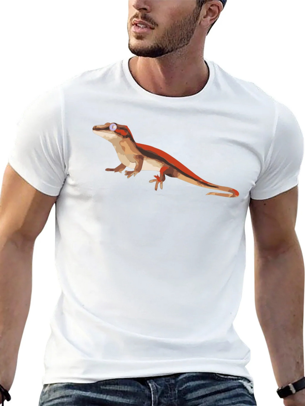 Lizard Graphic Black T-Shirt - Cool Reptile Tee product image 12
