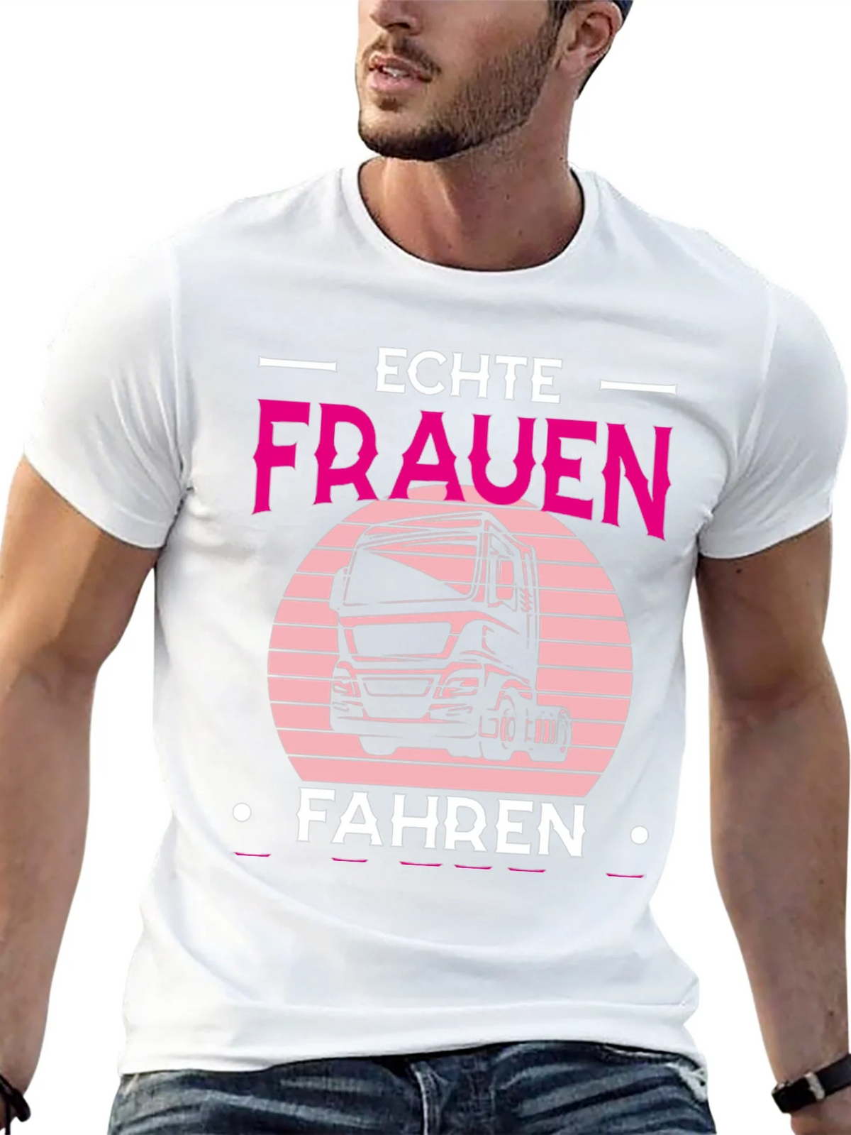 Echte Frauen Fahren Truck T-Shirt product image 12