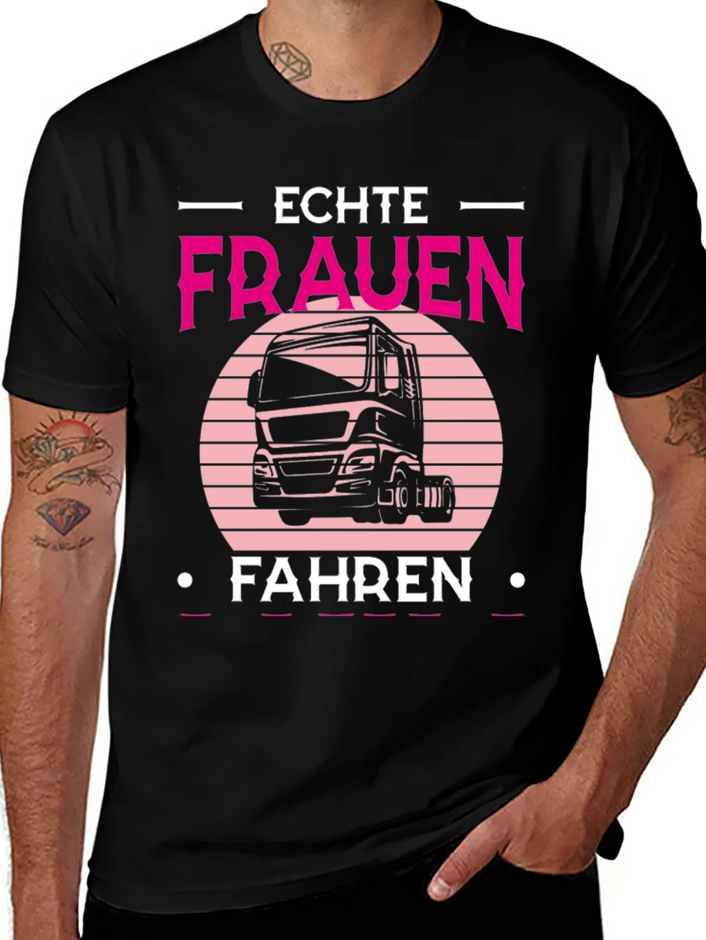 Echte Frauen Fahren Truck T-Shirt product image 1