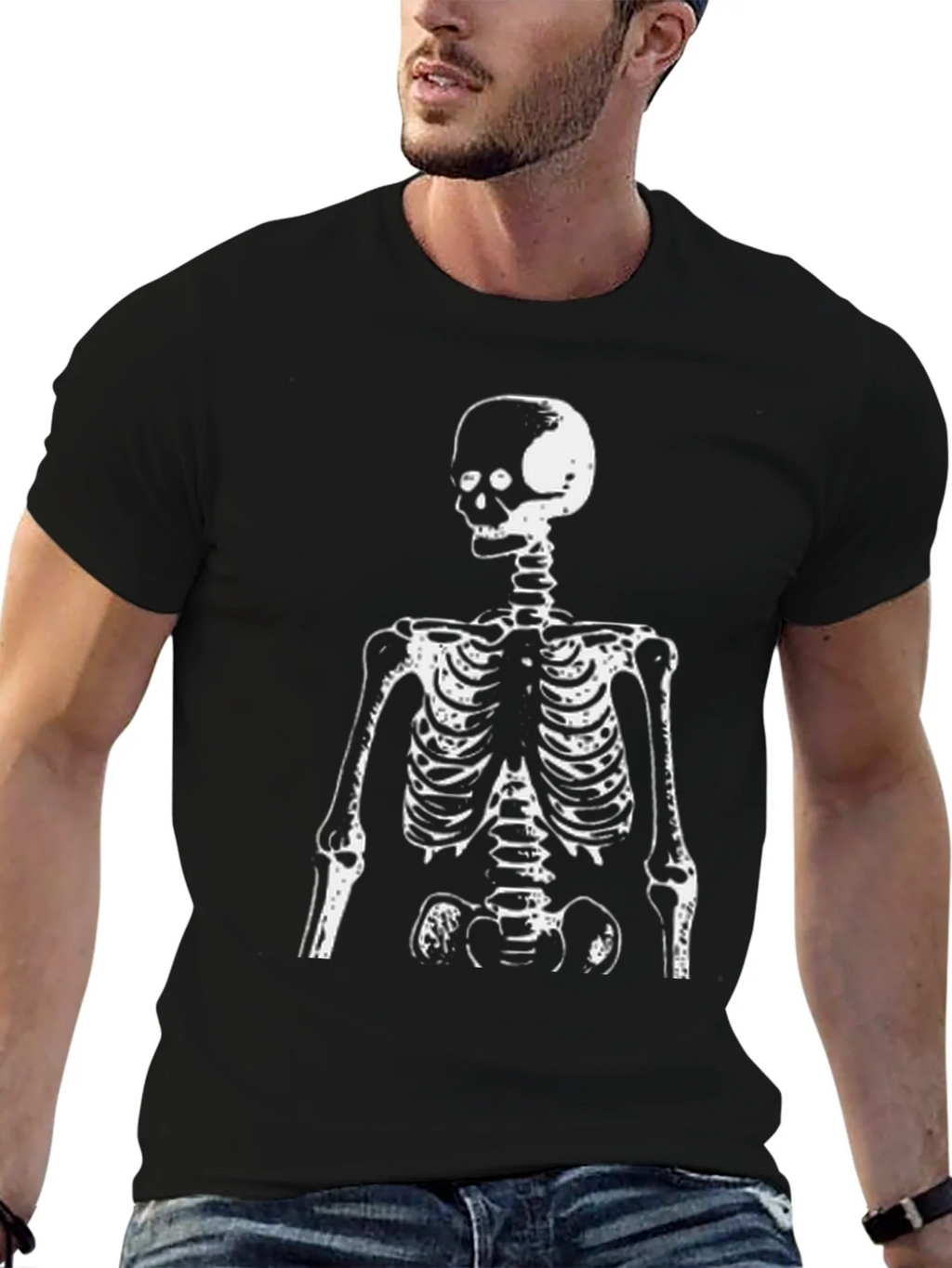 Skeleton Graphic Tee - Black Crewneck product image 6
