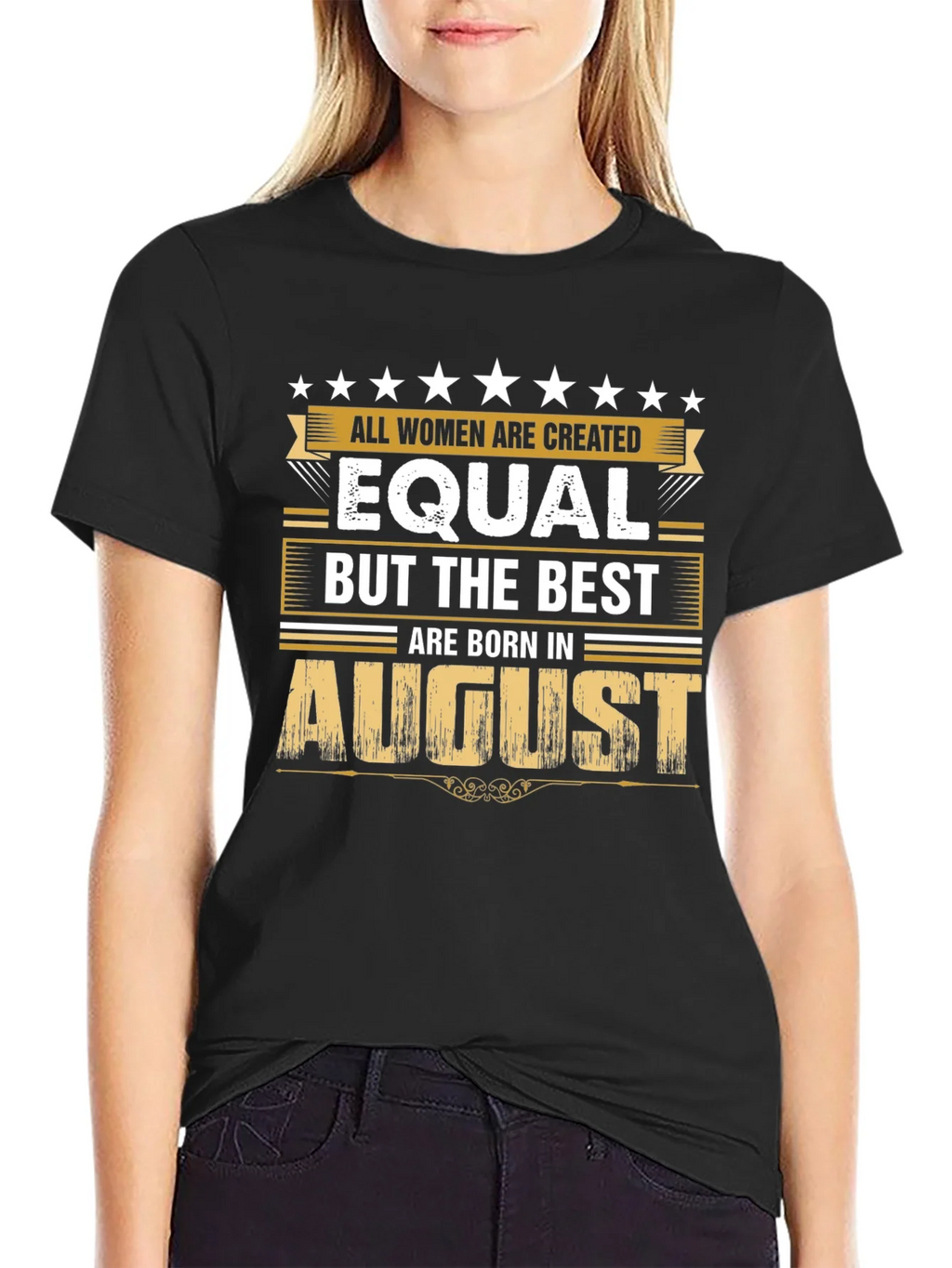 August Birthday T-Shirt - Womens Equality Tee product image 2