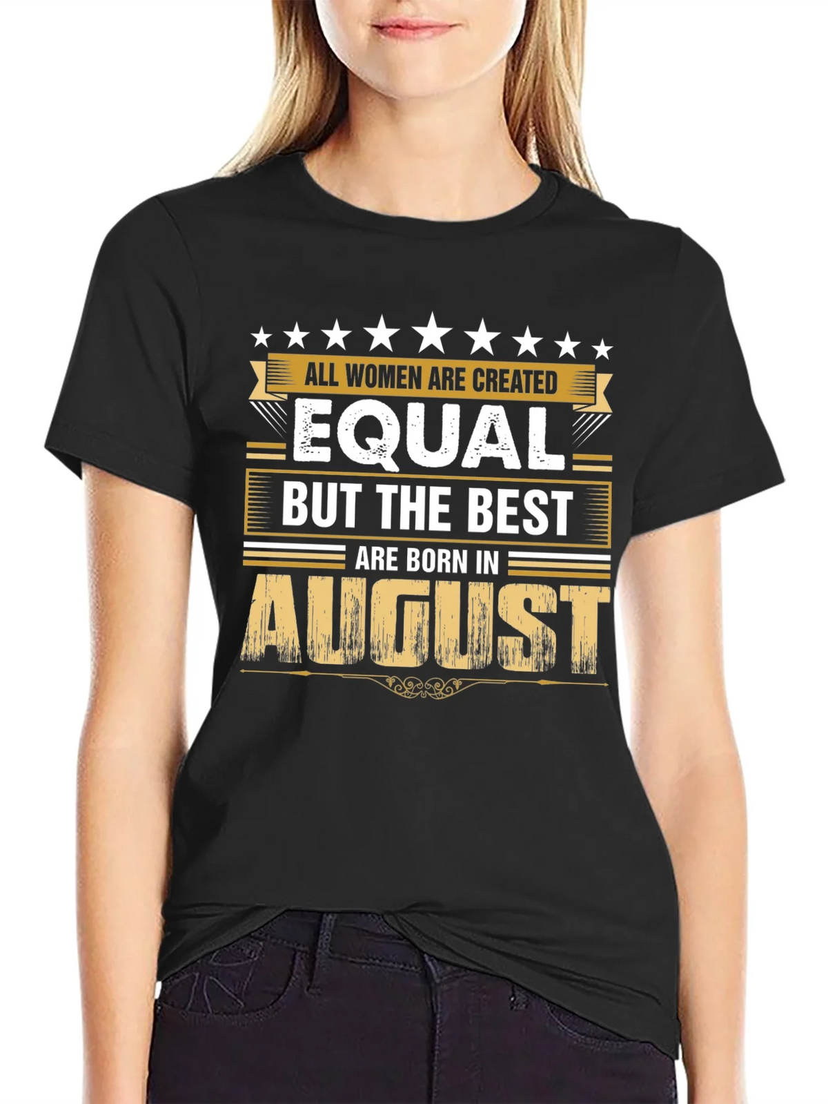 August Birthday T-Shirt - Womens Equality Tee product image 2