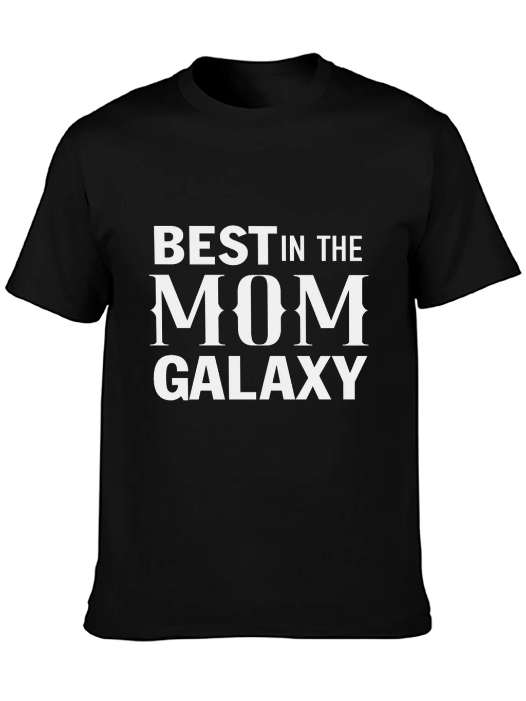 Best Mom in the Galaxy Black T-Shirt product image 3