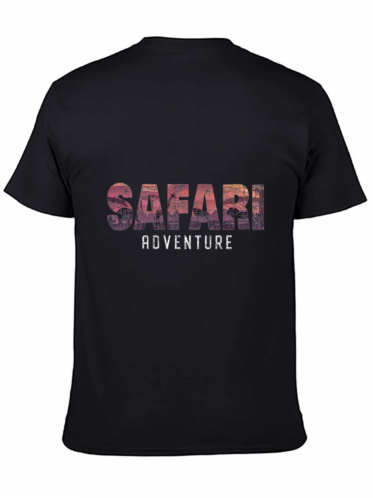 Safari Adventure Graphic Tee - Soft Black T-Shirt product image 4