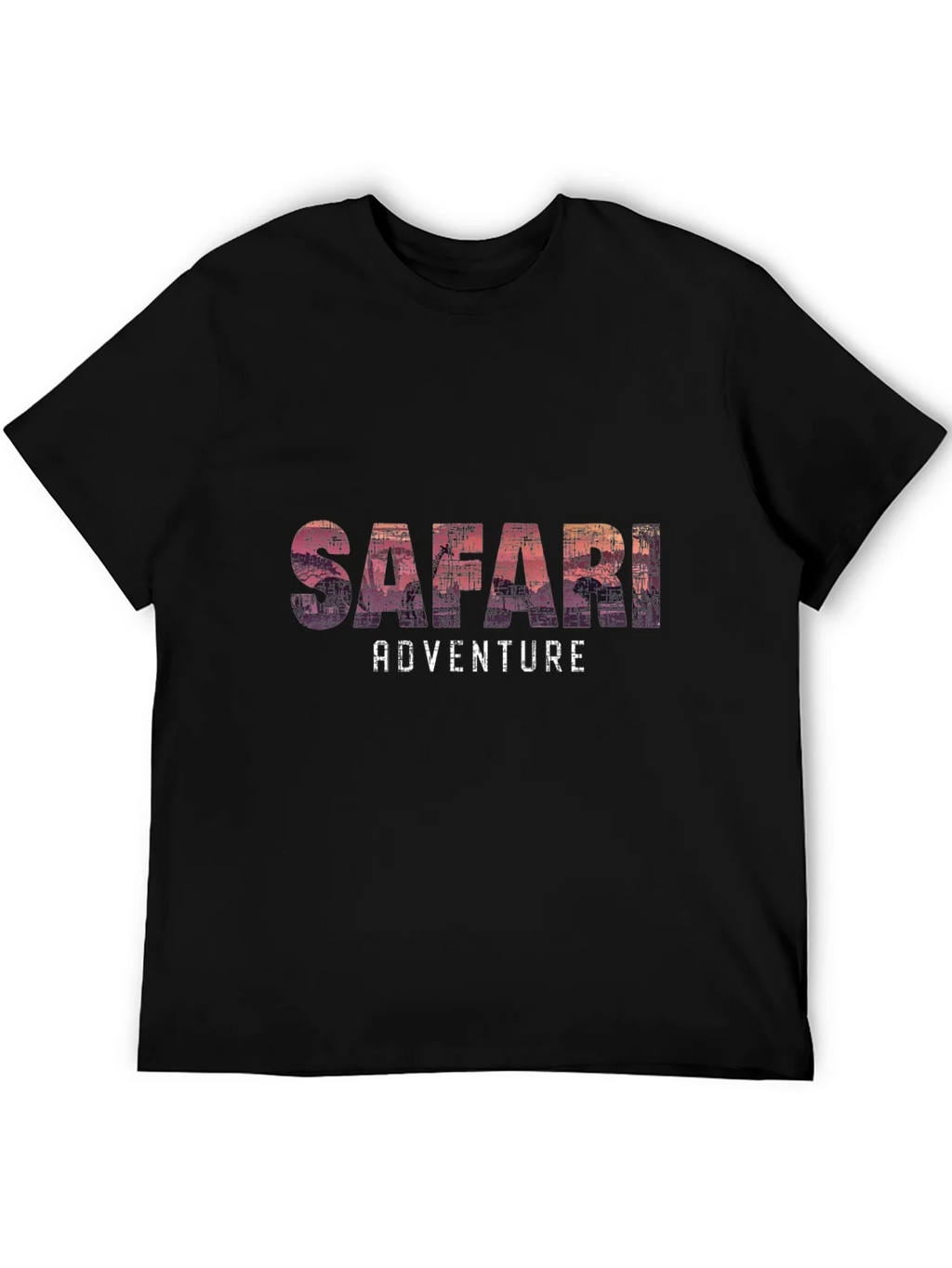Safari Adventure Graphic Tee - Soft Black T-Shirt product image 5
