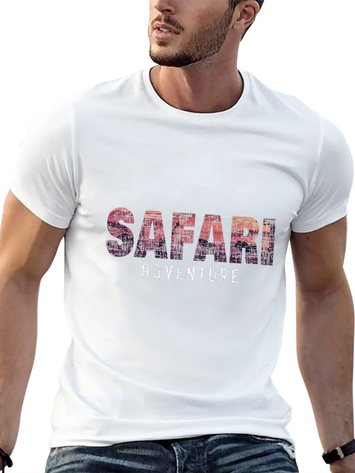 Safari Adventure Graphic Tee - Soft Black T-Shirt product image 12