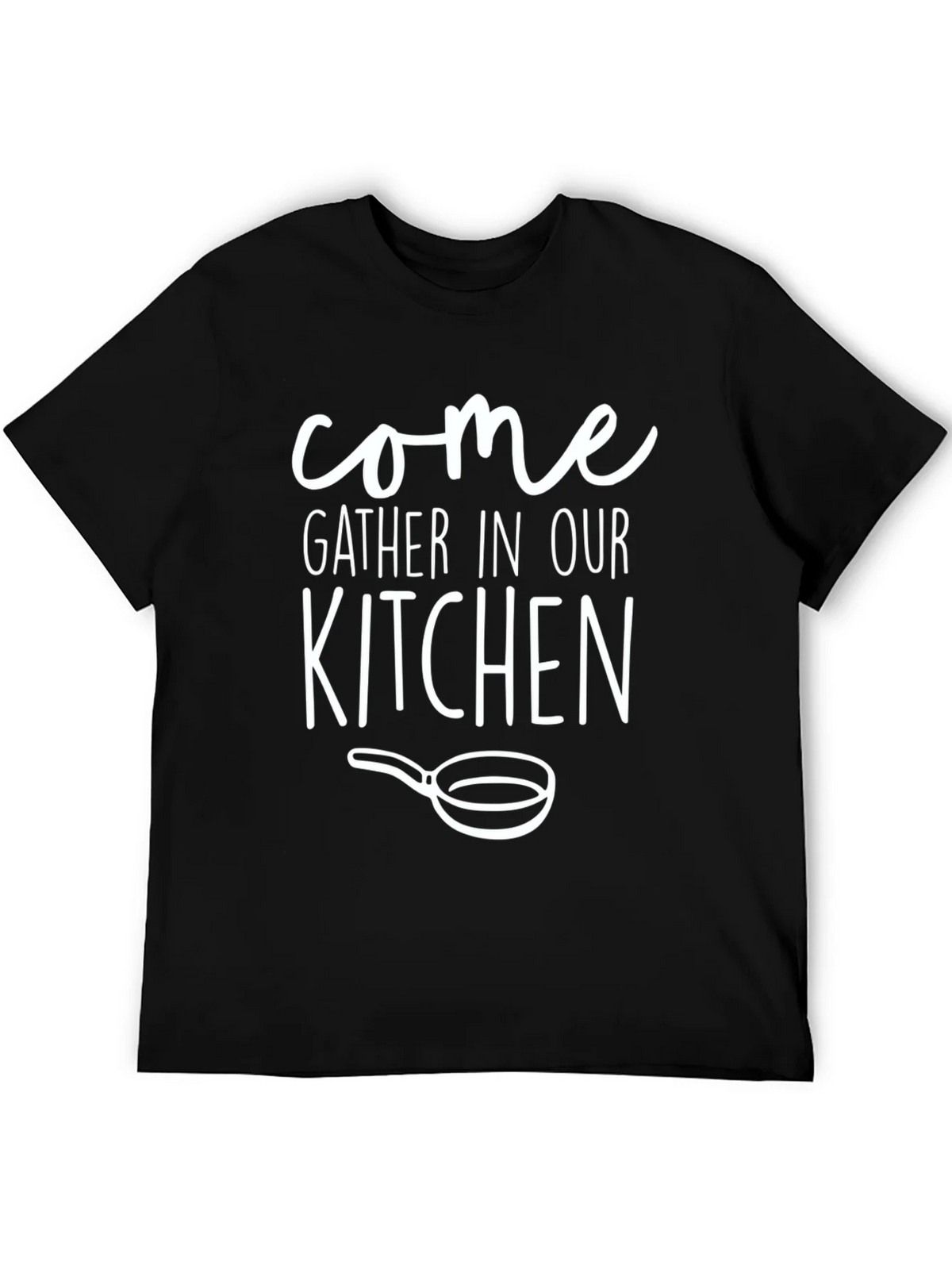 Come Gather In Our Kitchen Black Graphic Tee product image 5