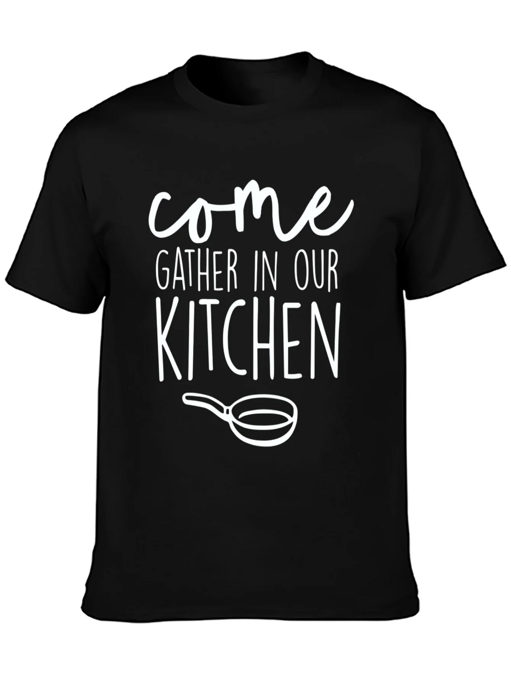 Come Gather In Our Kitchen Black Graphic Tee product image 3