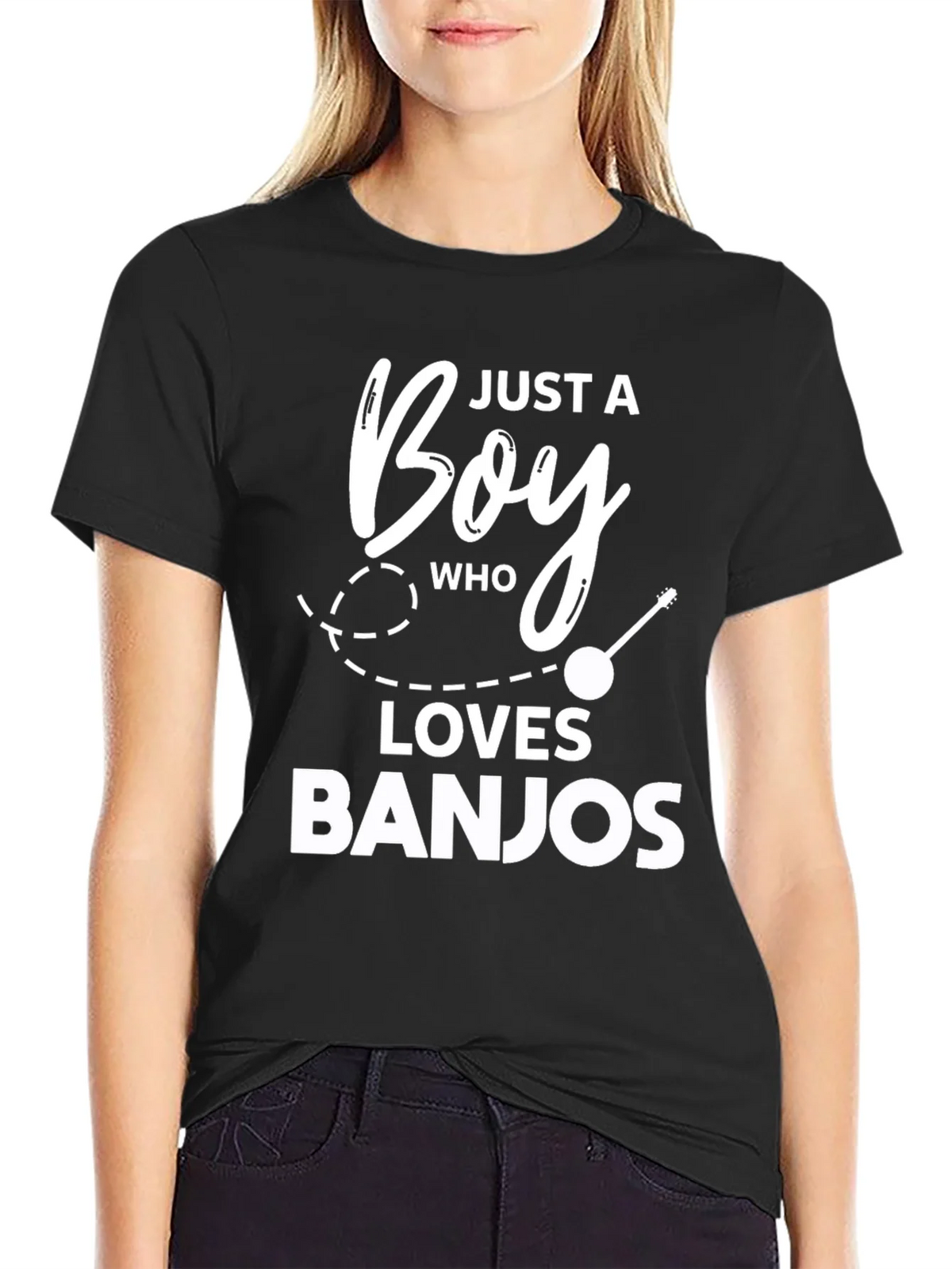 Just A Boy Who Loves Banjos Graphic T-Shirt product image 2