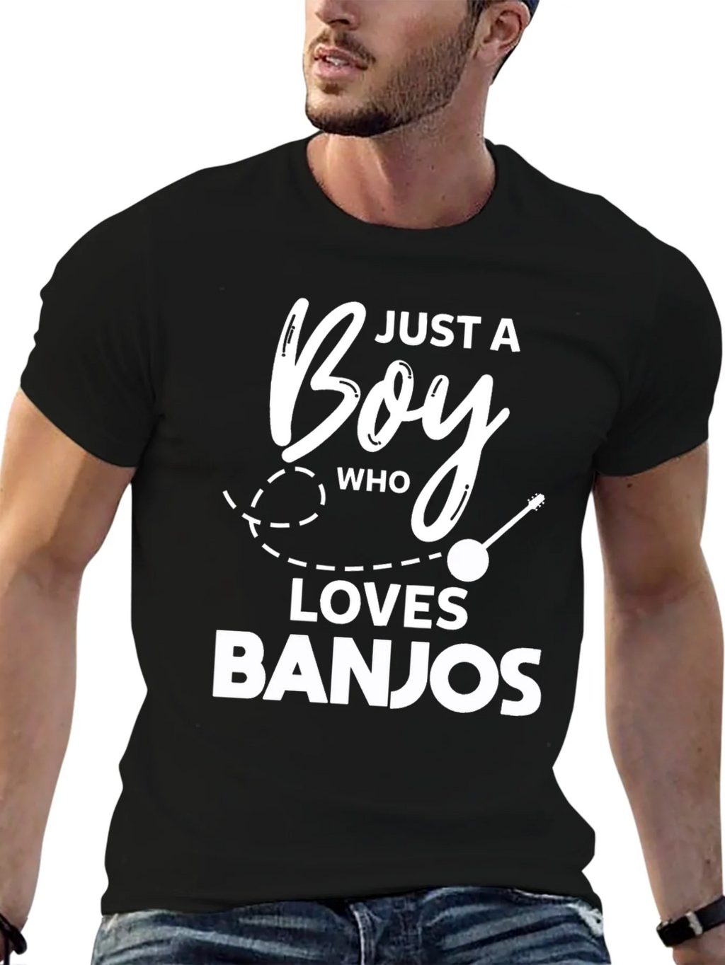 Just A Boy Who Loves Banjos Graphic T-Shirt product image 6