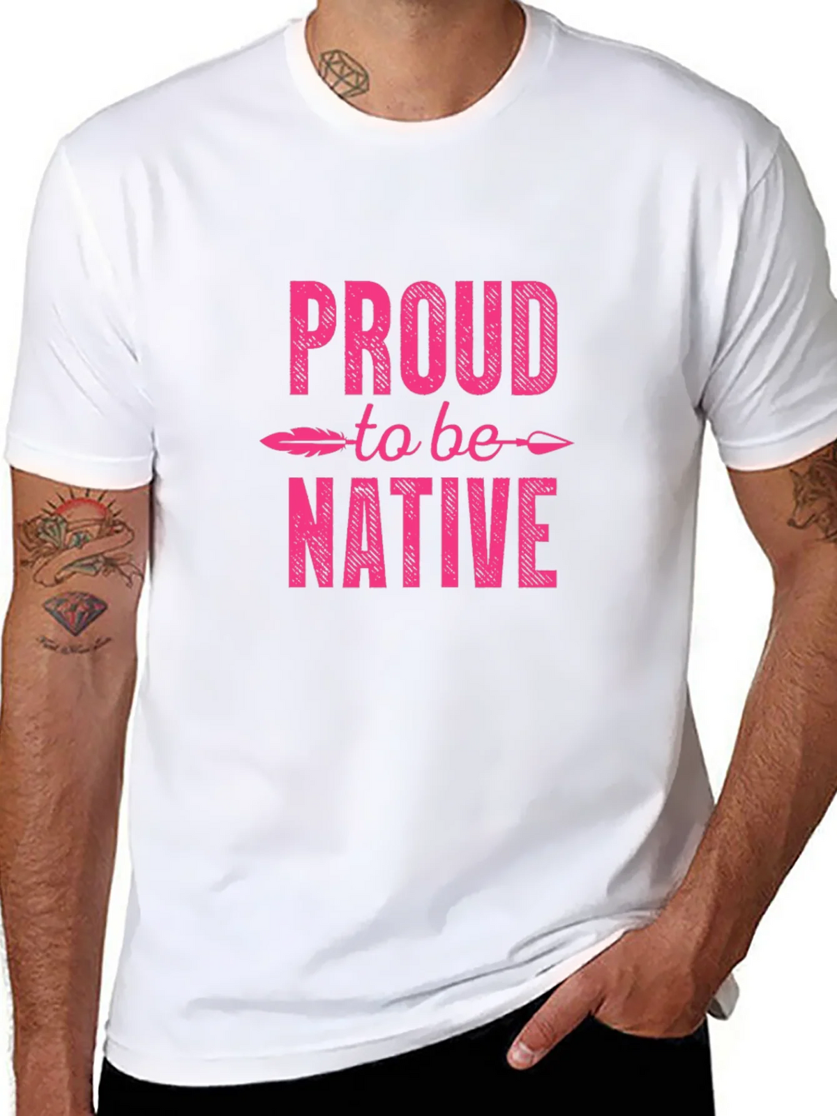Proud to be Native Graphic T-Shirt product image 7