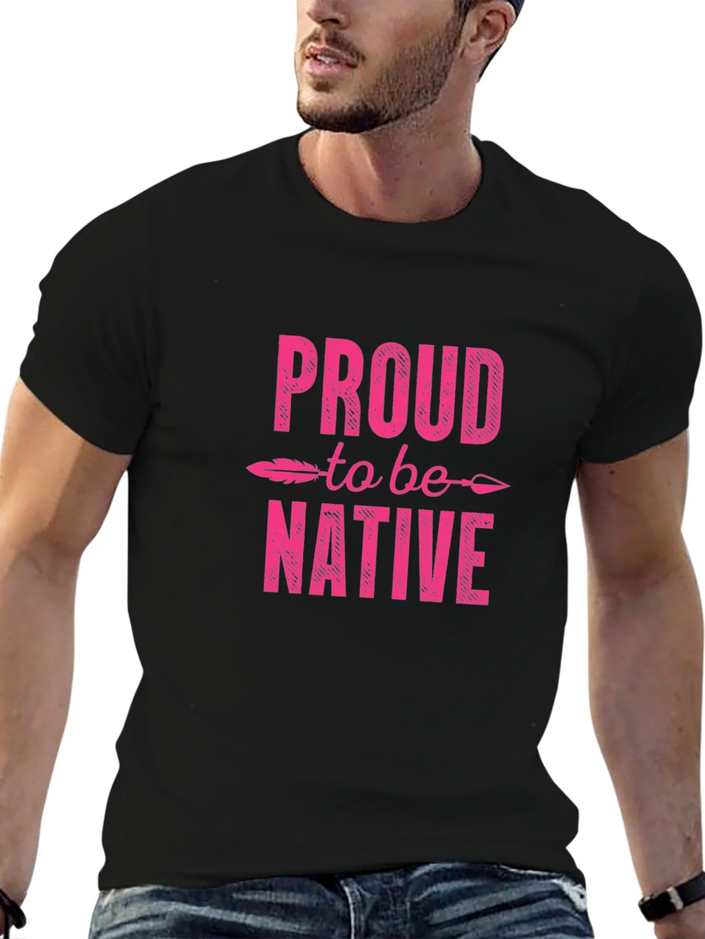 Proud to be Native Graphic T-Shirt product image 6