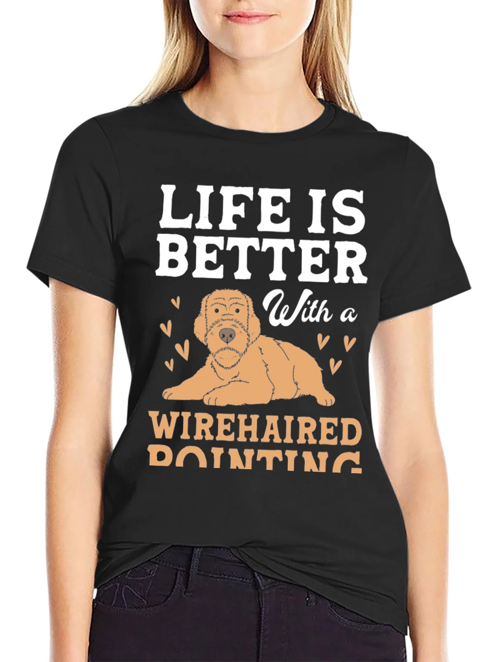 Life Is Better With a Wirehaired Pointing Dog T-Shirt product image 2