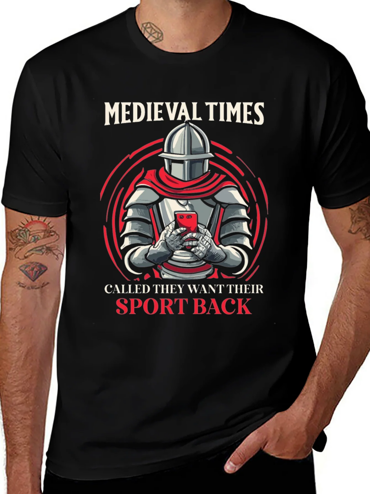 Medieval Times Knight T-Shirt - Funny Gamer Tee product image 1