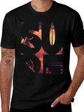 Surf Graphic Tee - Black Cotton T-Shirt product image 1