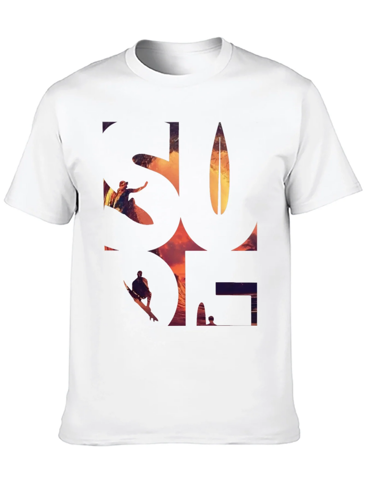 Surf Graphic Tee - Black Cotton T-Shirt product image 9