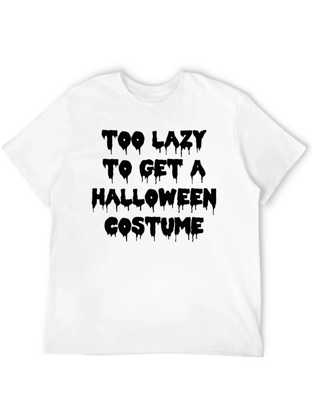 Lazy Halloween Costume T-Shirt - Mens Black Tee product image 11