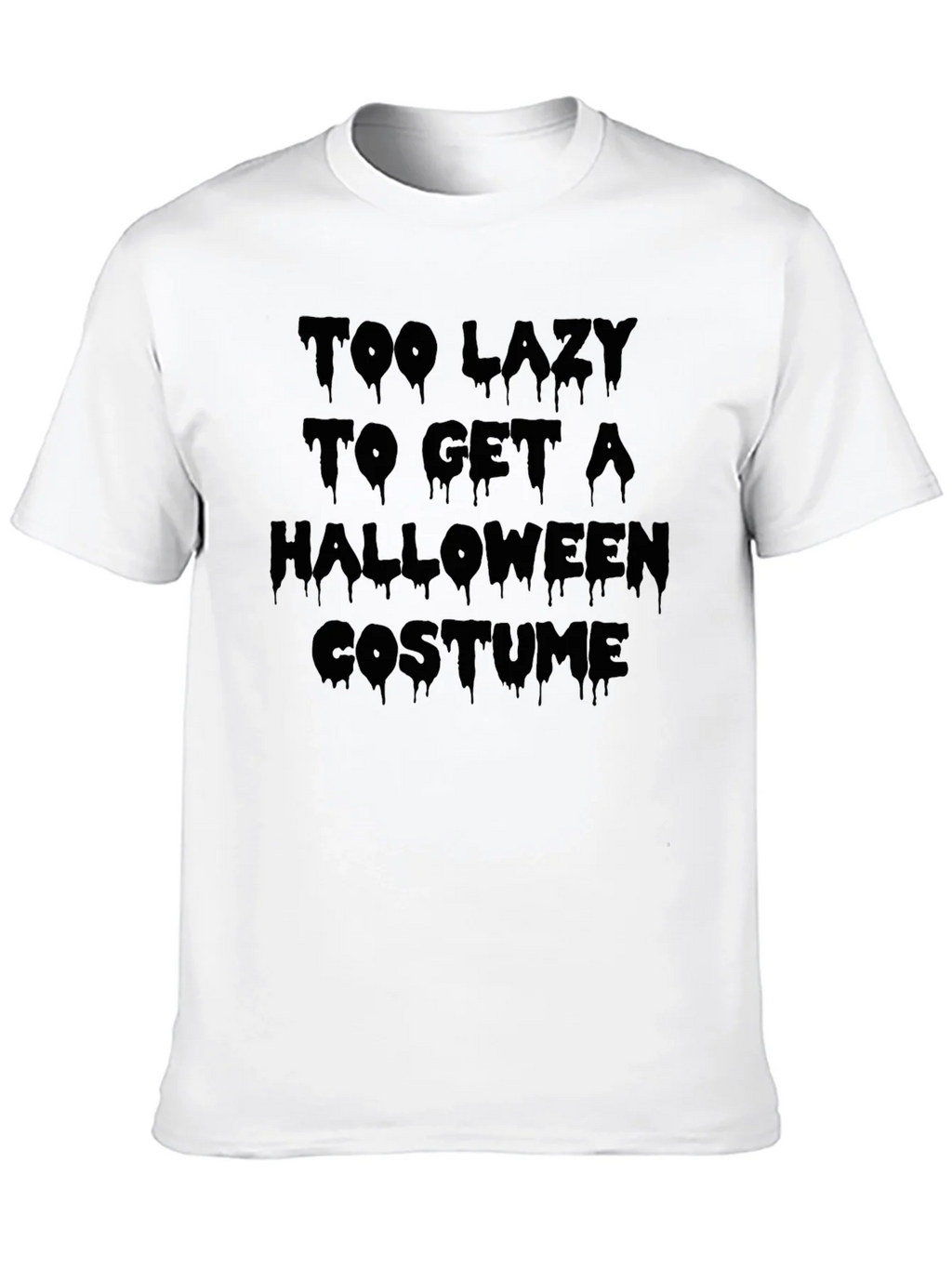 Lazy Halloween Costume T-Shirt - Mens Black Tee product image 9