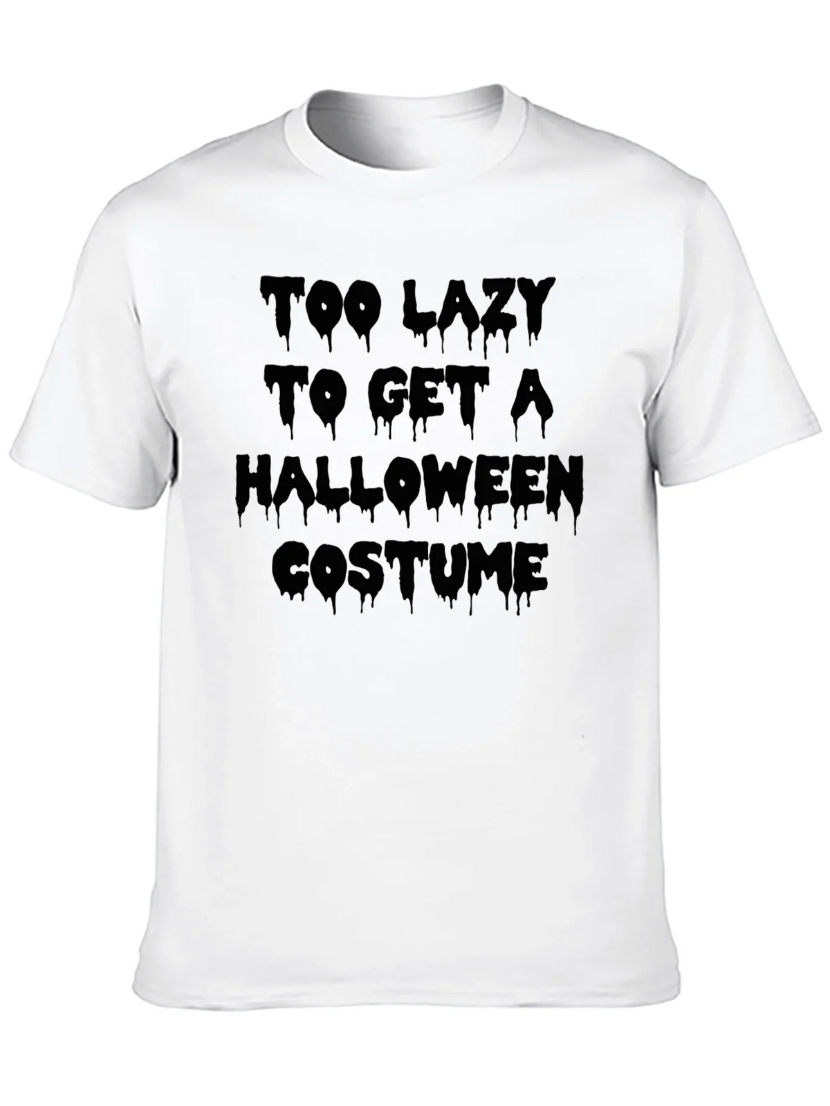 Lazy Halloween Costume T-Shirt - Mens Black Tee product image 9