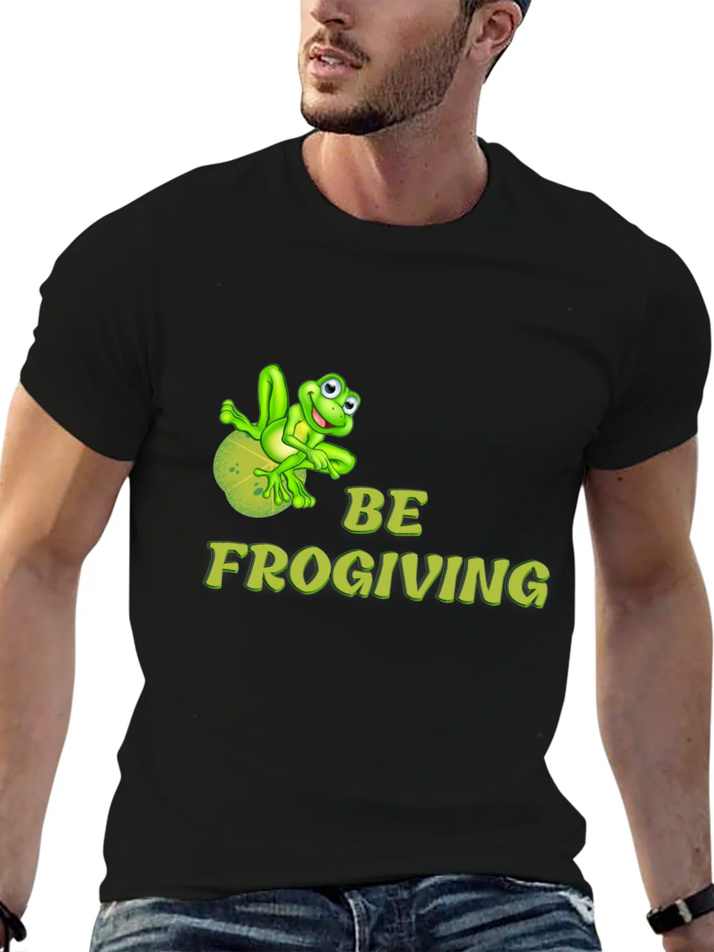 Be Frogiving Black T-Shirt product image 6