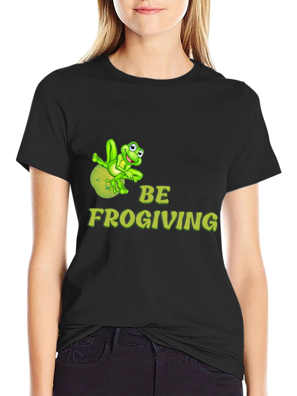 Be Frogiving Black T-Shirt product image 2