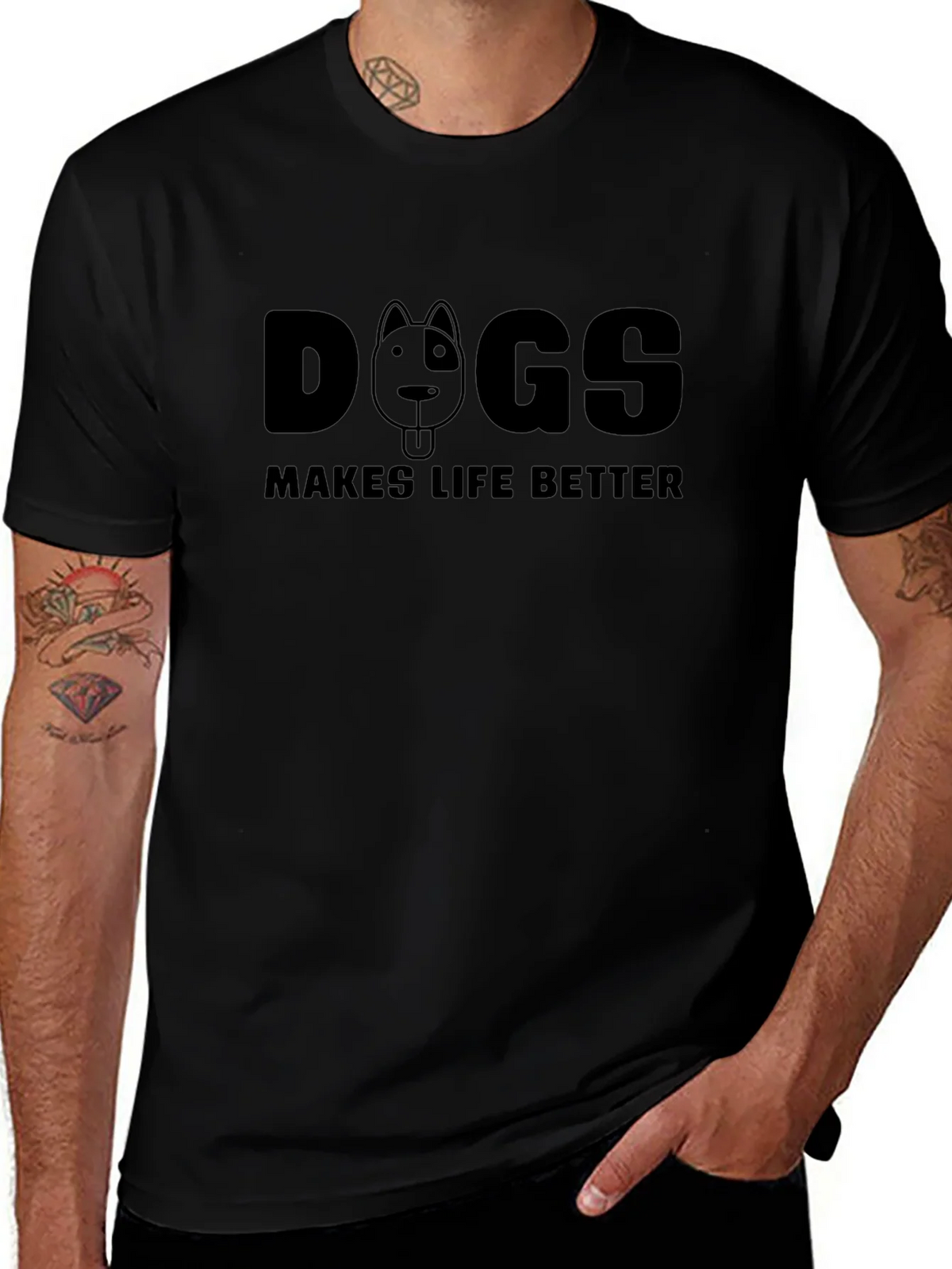 Dogs Make Life Better T-Shirt product image 1