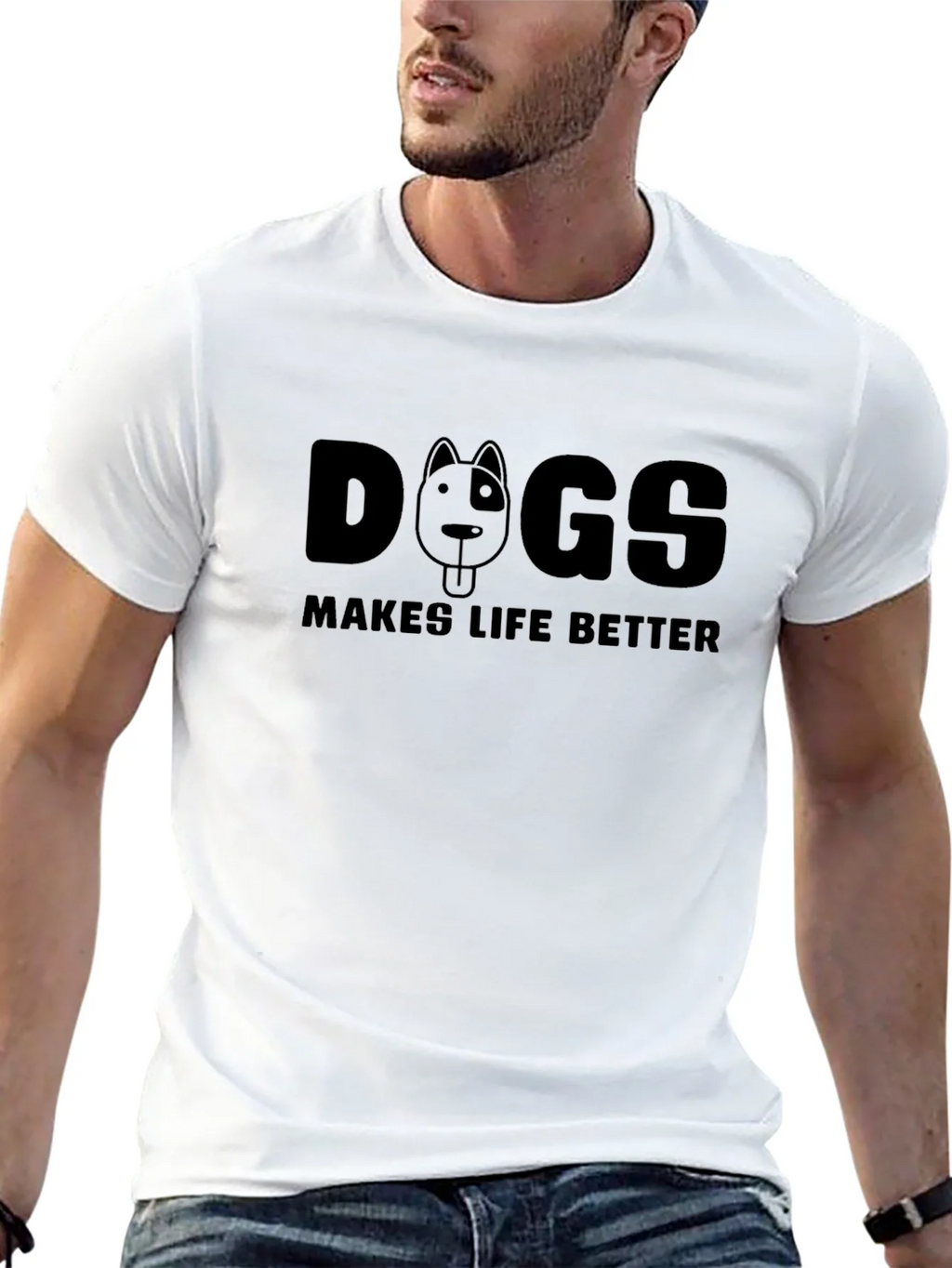 Dogs Make Life Better T-Shirt product image 12