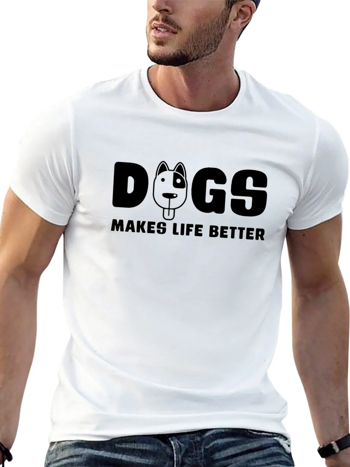Dogs Make Life Better T-Shirt product image 12