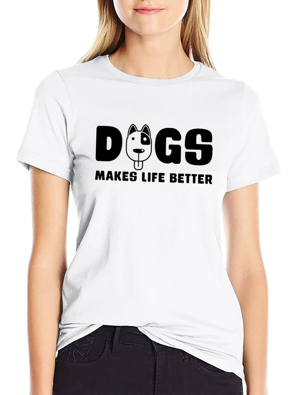 Dogs Make Life Better T-Shirt product image 8