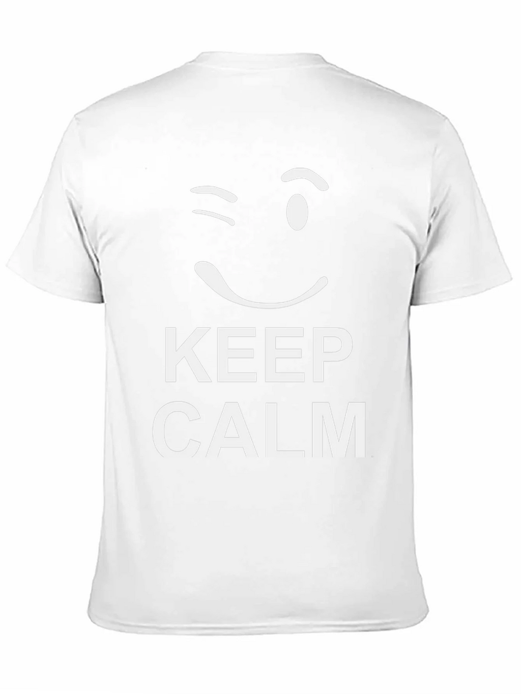 Keep Calm Wink Graphic Tee - Black Cotton T-Shirt product image 10