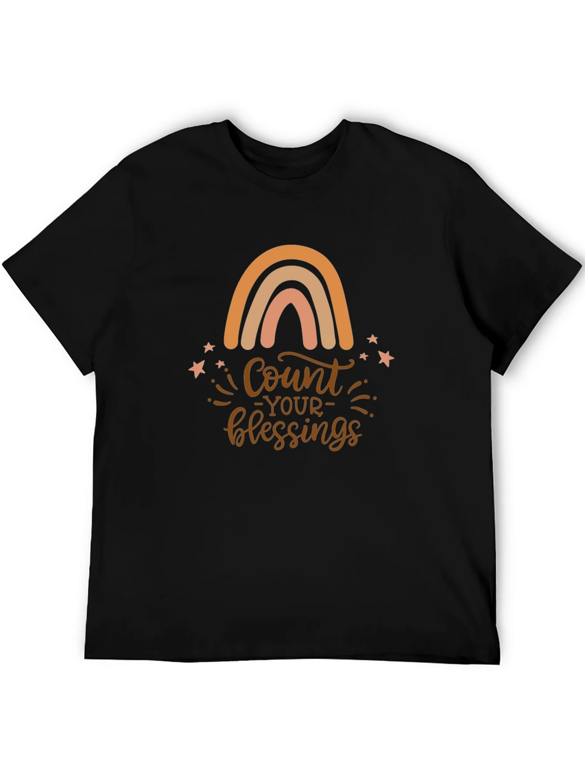 Count Your Blessings Rainbow Graphic Tee product image 5