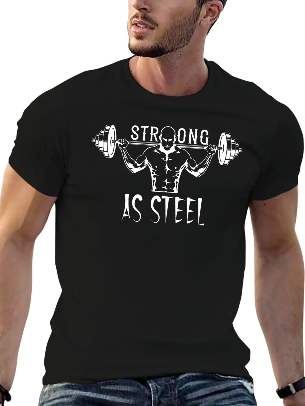 Strong As Steel Workout T-Shirt product image 6
