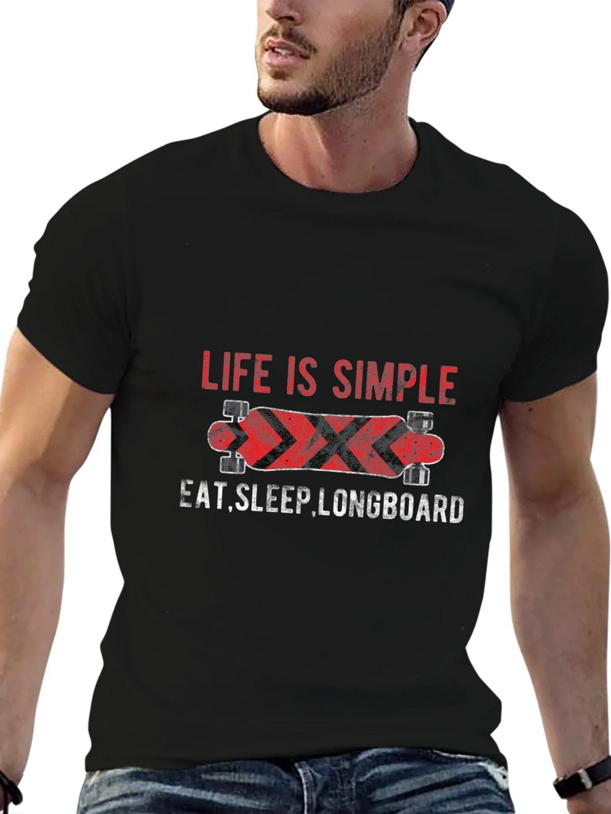 Life Is Simple Longboard Graphic Tee product image 6