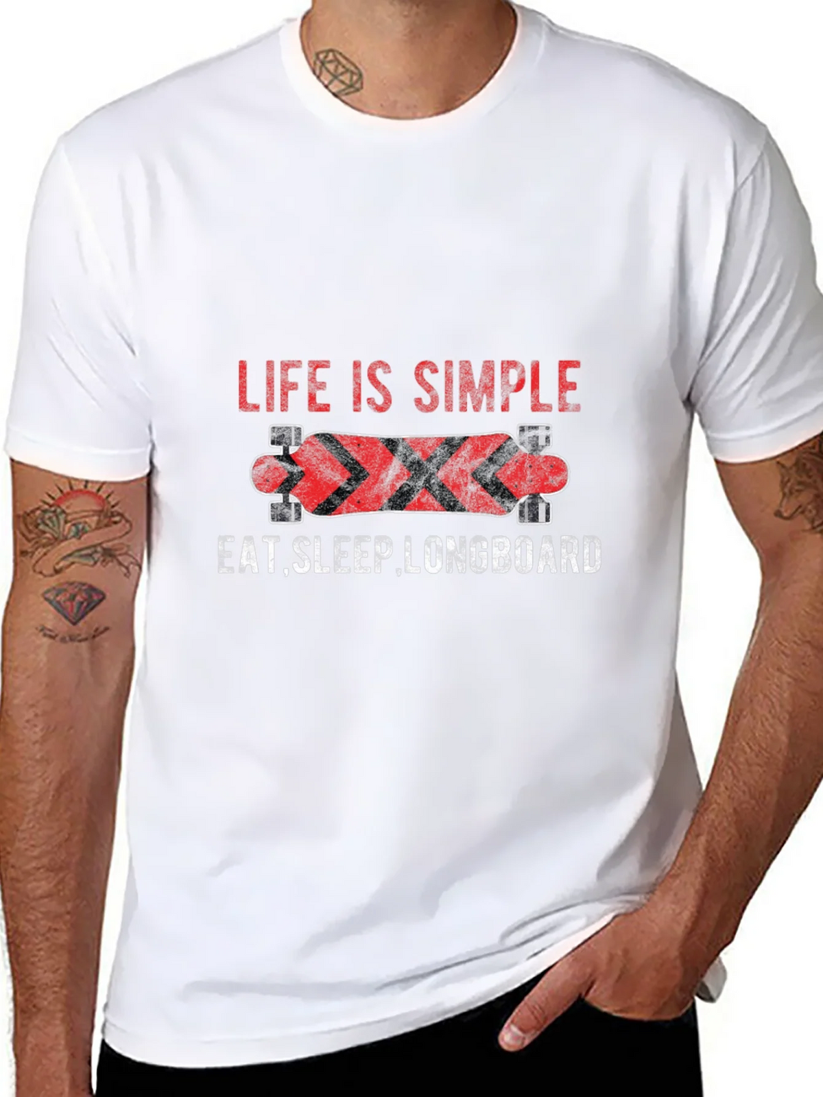 Life Is Simple Longboard Graphic Tee product image 7