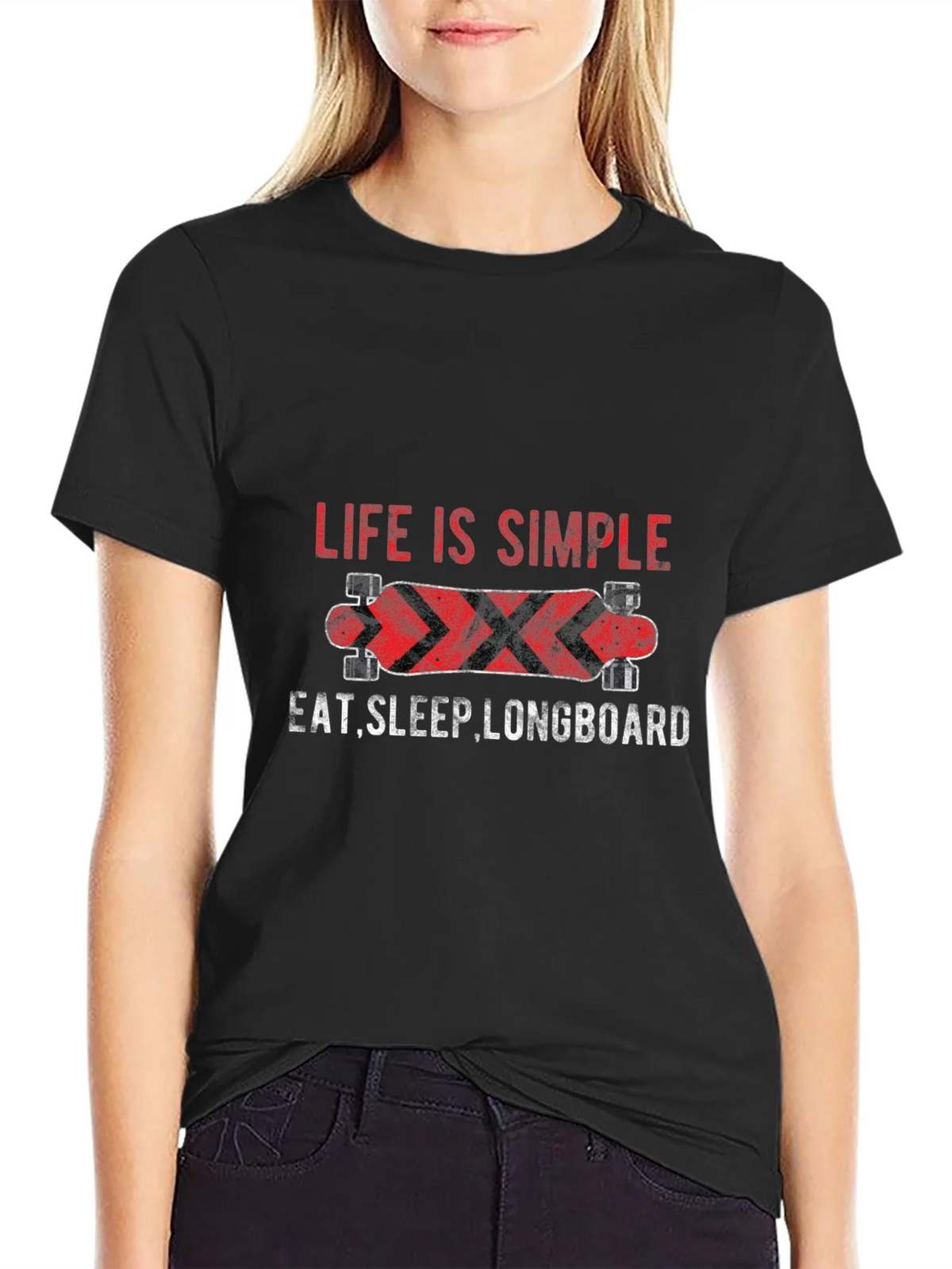 Life Is Simple Longboard Graphic Tee product image 2