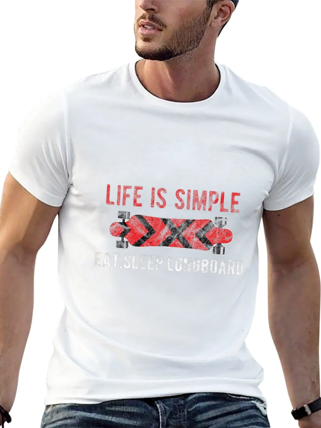 Life Is Simple Longboard Graphic Tee product image 12