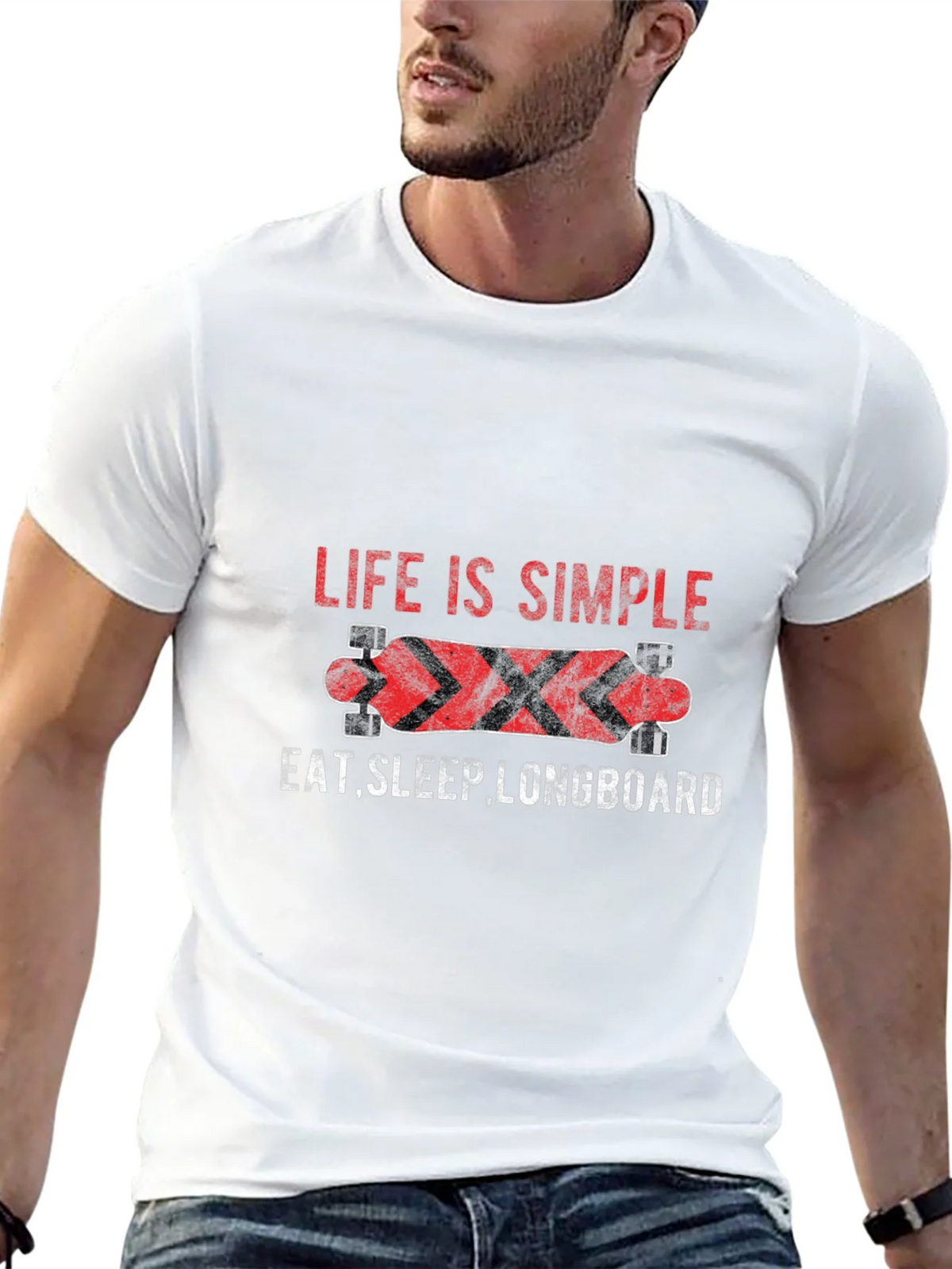 Life Is Simple Longboard Graphic Tee product image 12