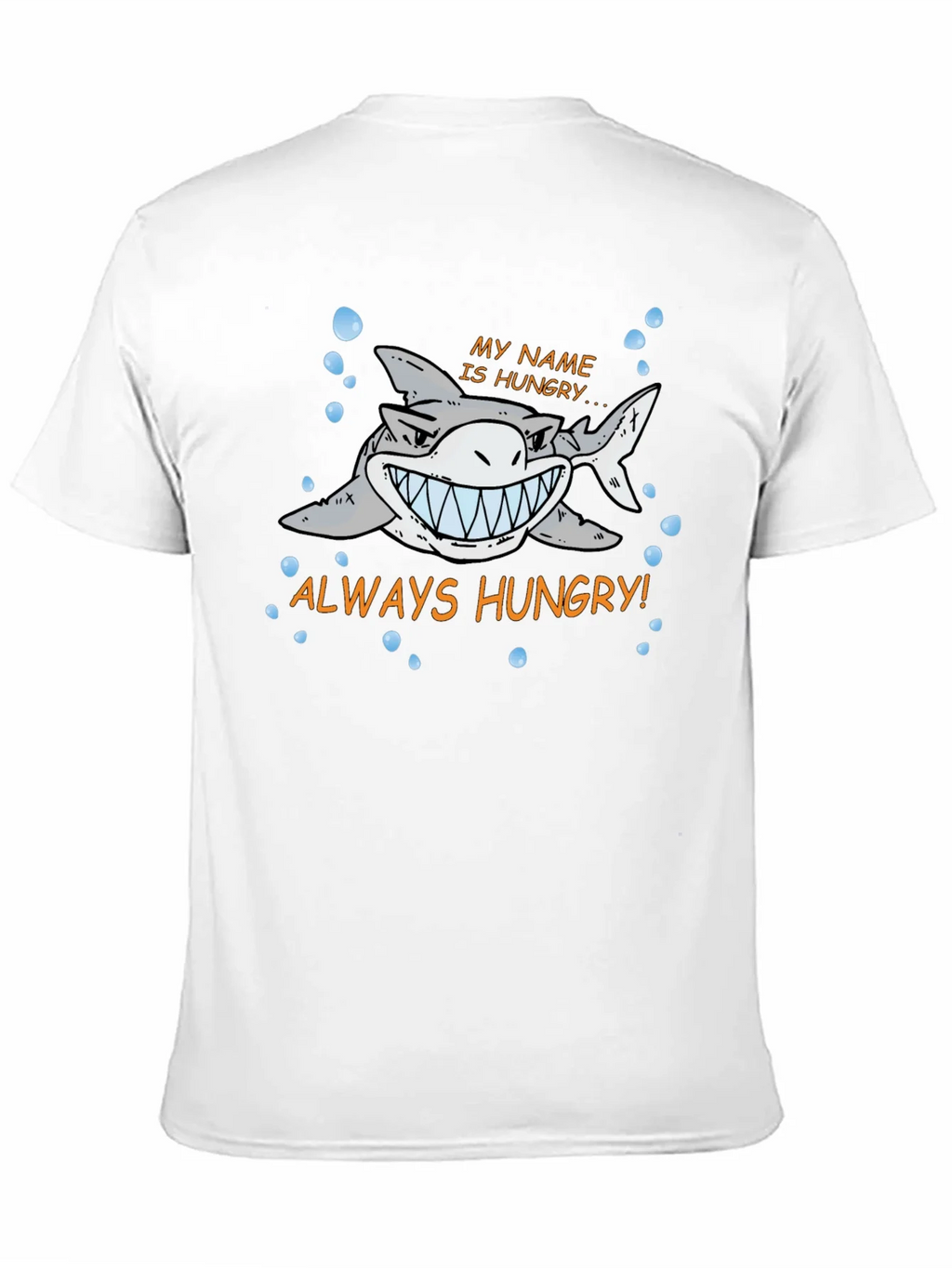 Always Hungry Shark Graphic Print Black T-Shirt product image 10