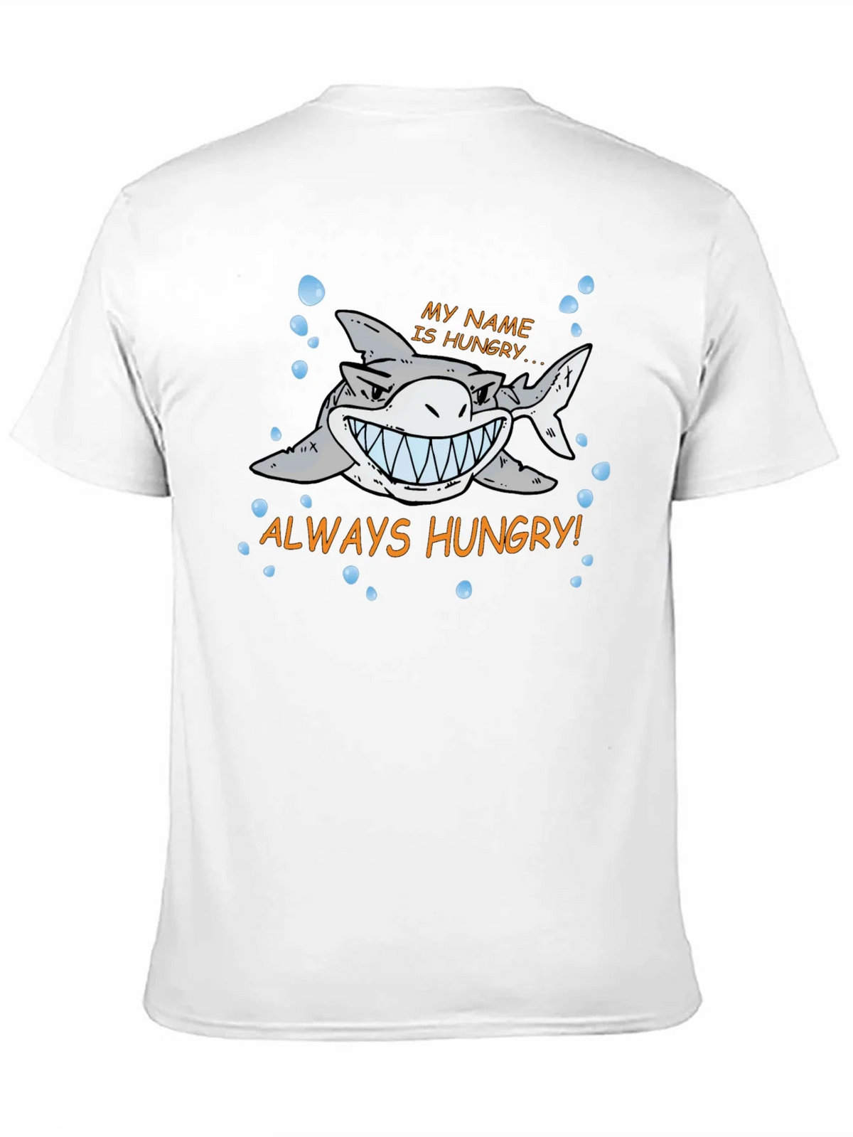 Always Hungry Shark Graphic Print Black T-Shirt product image 10