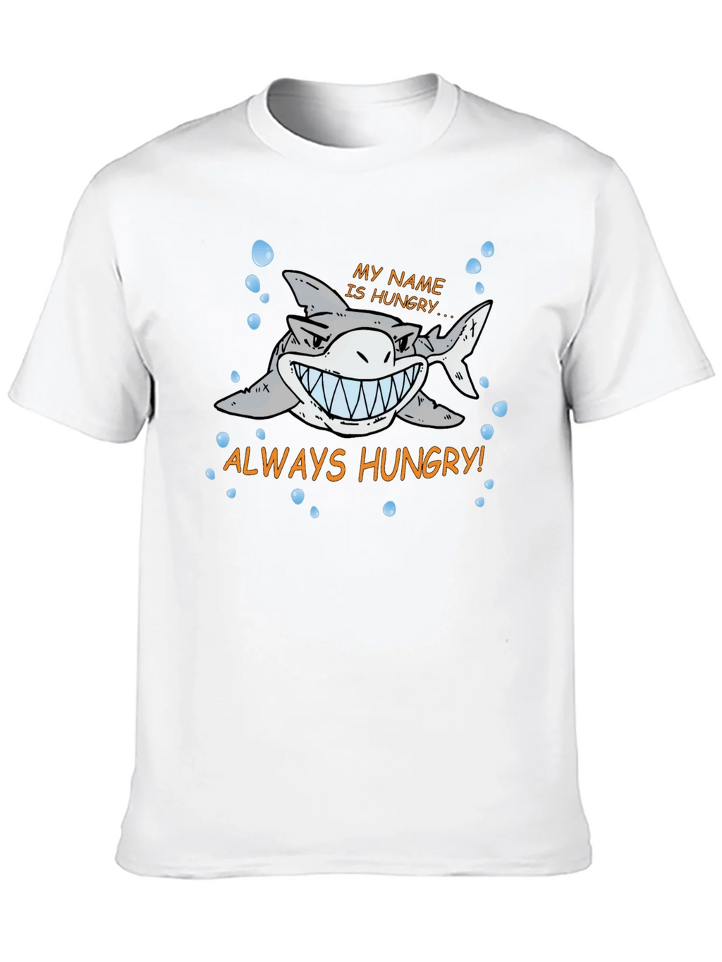Always Hungry Shark Graphic Print Black T-Shirt product image 9