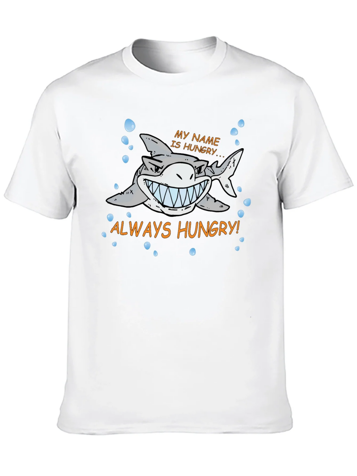 Always Hungry Shark Graphic Print Black T-Shirt product image 9